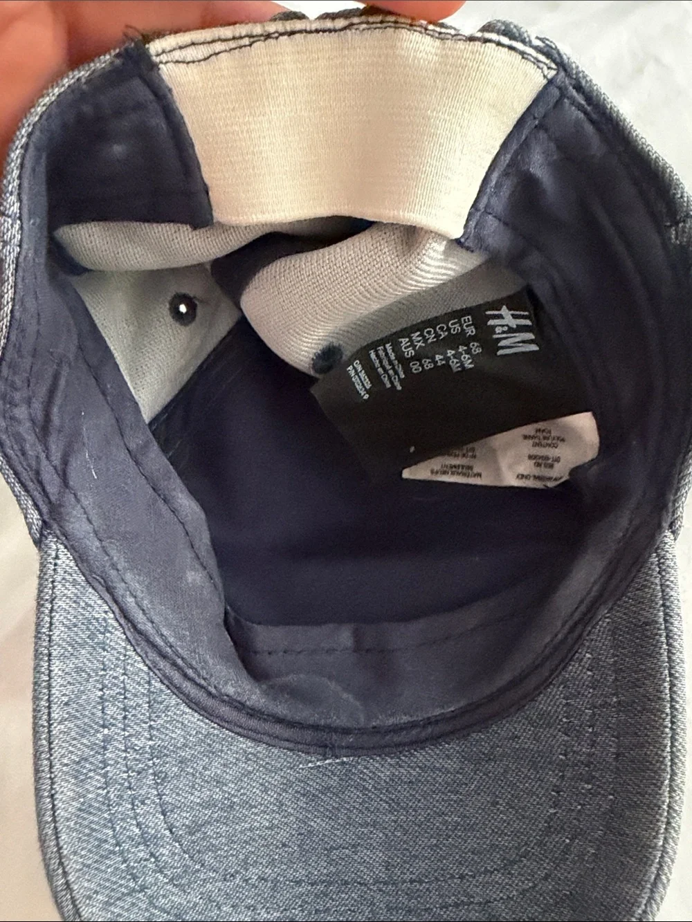 Baby 0-6months Original 73 Embroidered Denim Baseball Cap - Blue